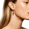 The Rebecca 18k Gold-Plated Earrings -Lady Fashion Store lie studio gold the rebecca 18k gold plated earrings