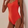 Marilyn Seersucker One-Piece Swimsuit 2 Marilyn Seersucker One-Piece Swimsuit -Lady Fashion Store lisa marie fernandez red marilyn maillot