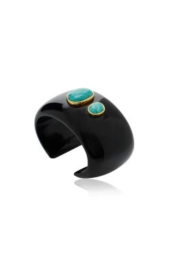 Lanna Resin Cuff Bracelet -Lady Fashion Store lizzie fortunato black lanna cuff 3