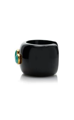 Lanna Resin Cuff Bracelet -Lady Fashion Store lizzie fortunato black lanna cuff 4