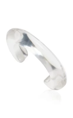 Ridge Resin Cuff Bracelet -Lady Fashion Store lizzie fortunato clear ridge resin ear cuff 3