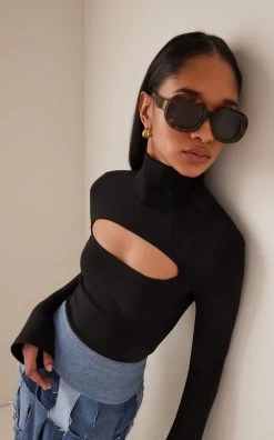 Loewe Anagram-Detailed Round-Frame Acetate Sunglasses