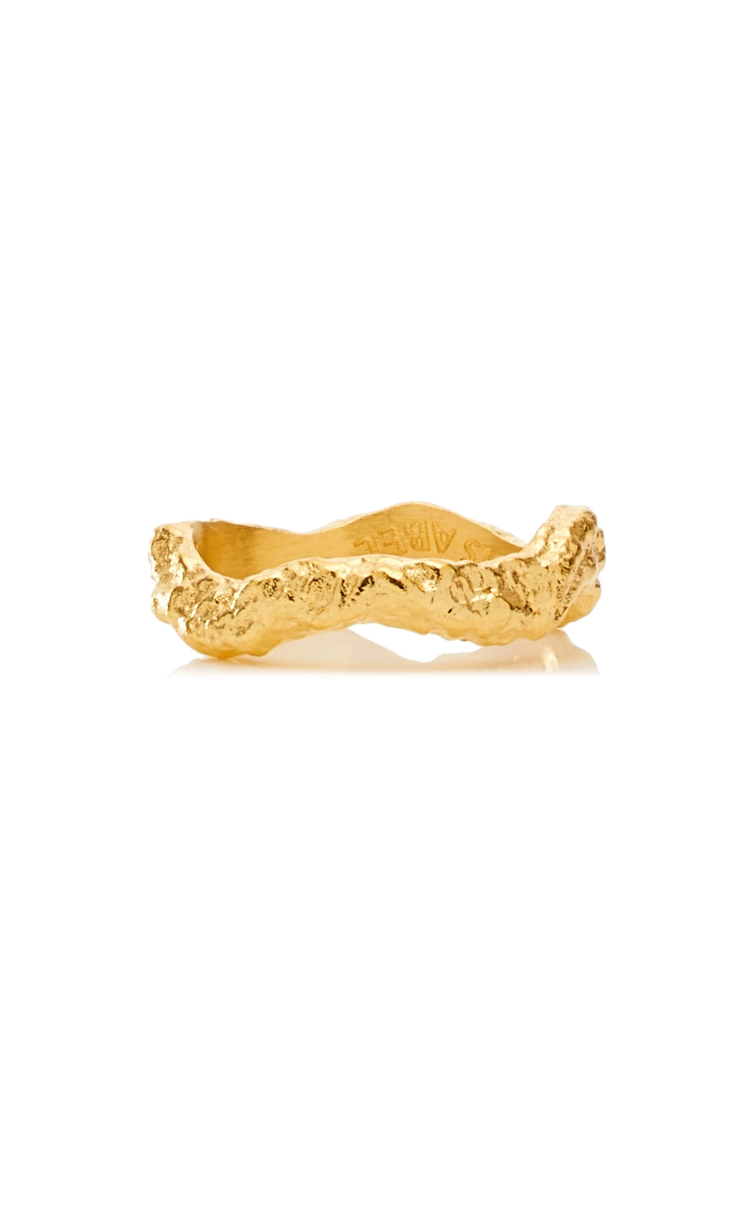 Aurea 18K Gold Vermeil Thin Ring 6 Aurea 18K Gold Vermeil Thin Ring - Image 4