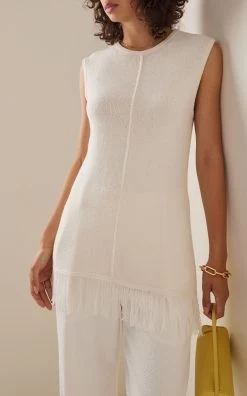 Fringed Sleeveless Top