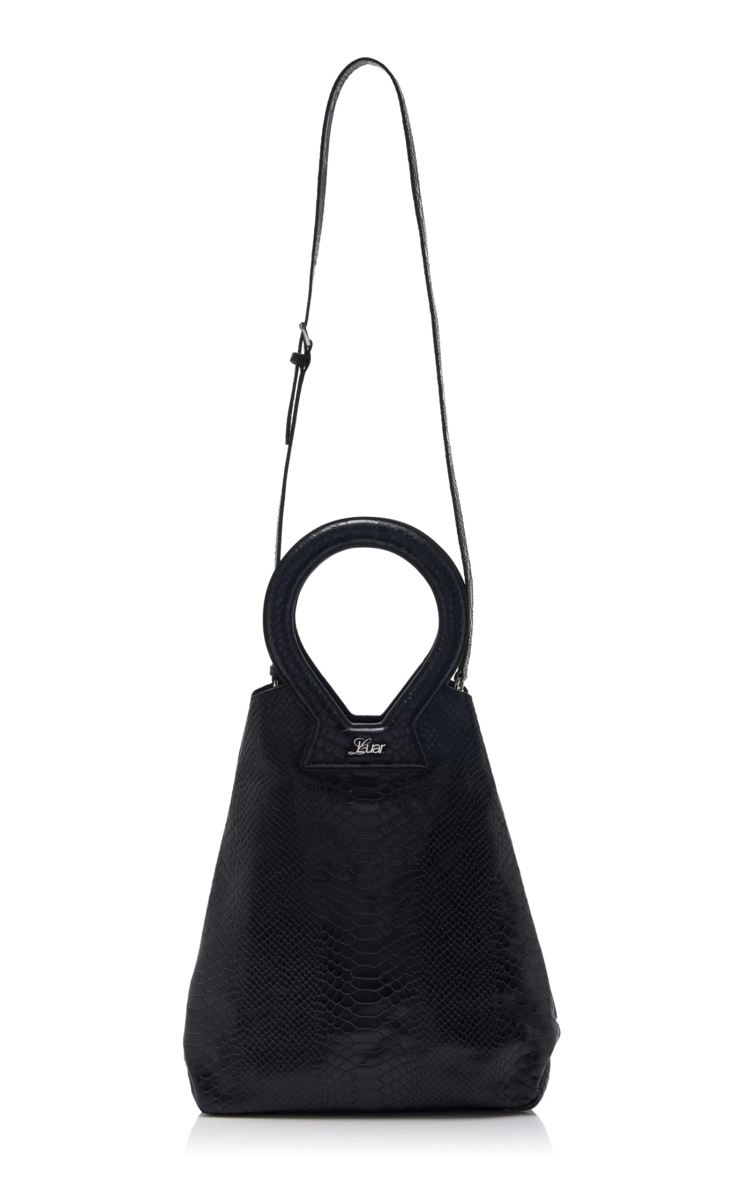 The Brooke Python-Embossed Leather Top Handle Bag 4 The Brooke Python-Embossed Leather Top Handle Bag - Image 2