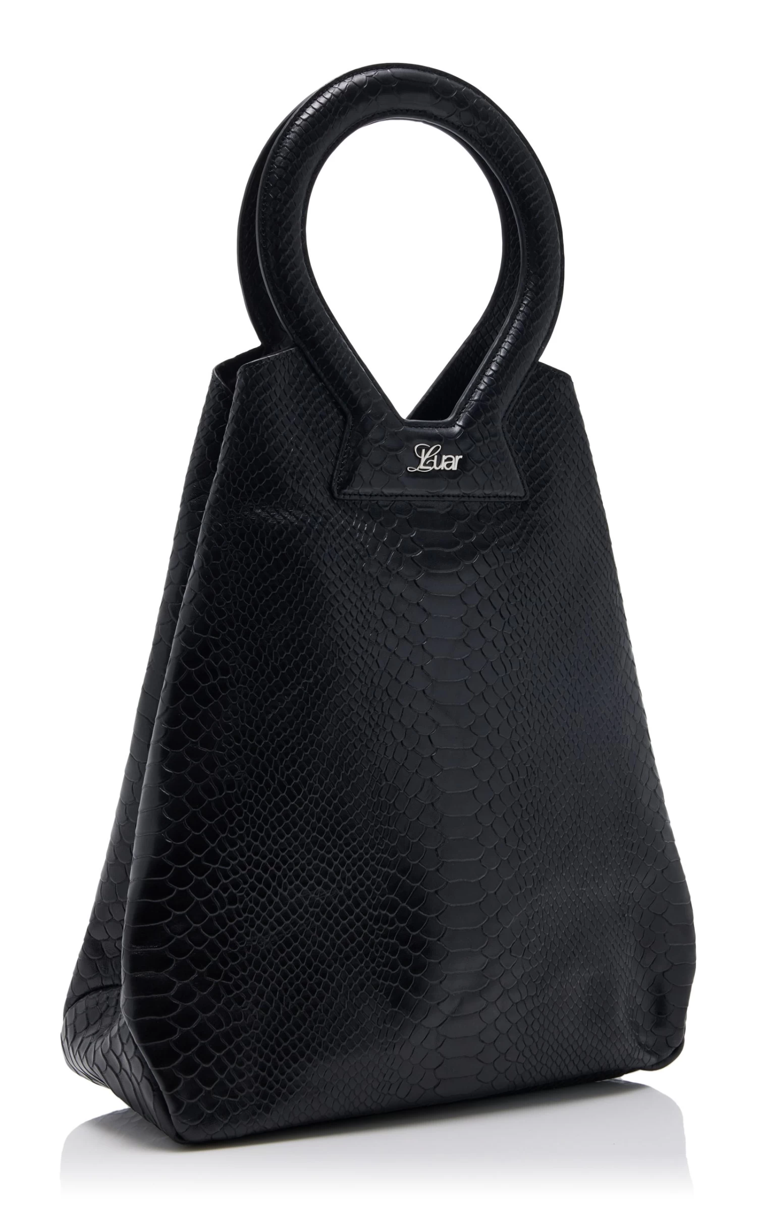 The Brooke Python-Embossed Leather Top Handle Bag 5 The Brooke Python-Embossed Leather Top Handle Bag - Image 3