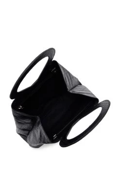 The Brooke Python-Embossed Leather Top Handle Bag 11 The Brooke Python-Embossed Leather Top Handle Bag -Lady Fashion Store luar black the brooke black python 4