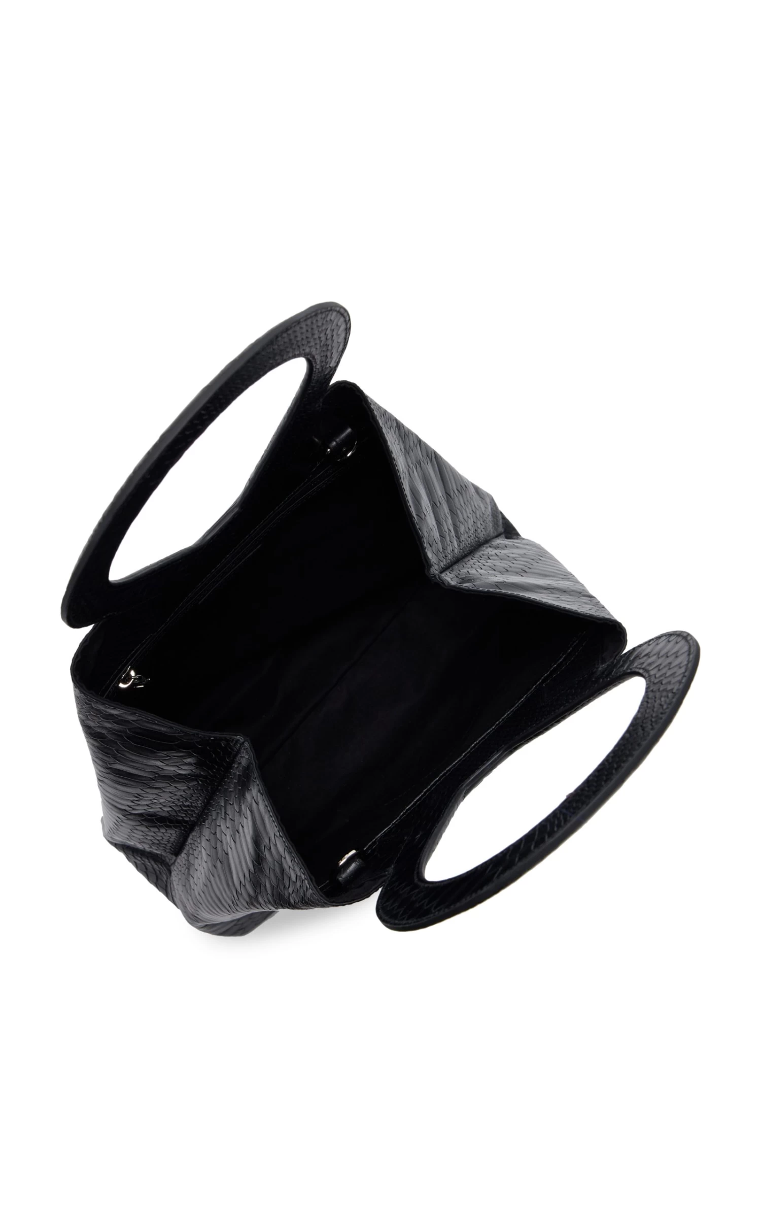 The Brooke Python-Embossed Leather Top Handle Bag 7 The Brooke Python-Embossed Leather Top Handle Bag - Image 5