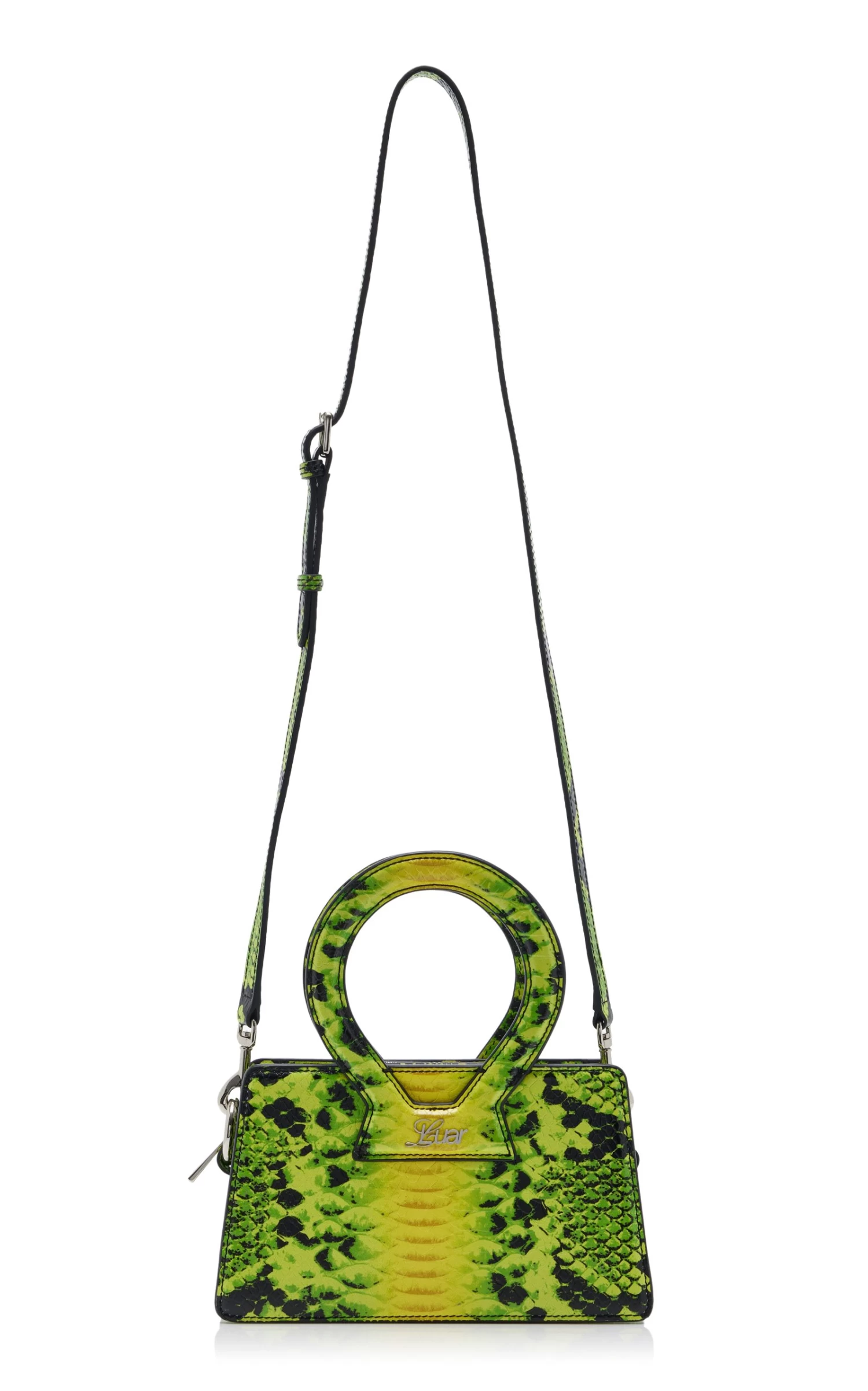 Small Ana Python-Embossed Leather Top Handle Bag 4 Small Ana Python-Embossed Leather Top Handle Bag - Image 2