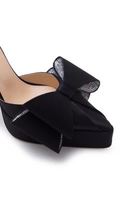 Le Cadeau Satin Platform Pumps -Lady Fashion Store mach mach black le cadeau satin platform pumps 3