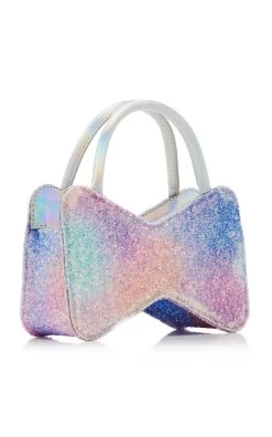 Bow Galaxy Glitter Top Handle Bag 11 Bow Galaxy Glitter Top Handle Bag -Lady Fashion Store mach mach multi bow galaxy glitter handbag 2
