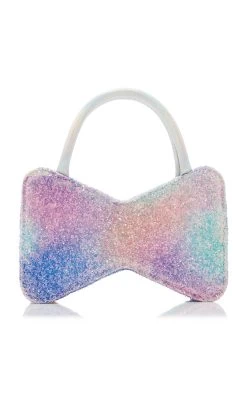 Bow Galaxy Glitter Top Handle Bag 12 Bow Galaxy Glitter Top Handle Bag -Lady Fashion Store mach mach multi bow galaxy glitter handbag 3