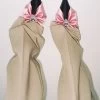 Double Heart Satin Draped Pumps -Lady Fashion Store mach mach pink double heart satin draped pumps