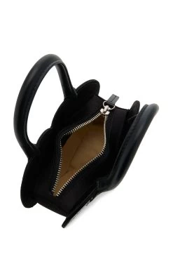 Heart Shape Crystalized Satin Top Handle Bag -Lady Fashion Store mach mach silver heart shape crystalized satin top handle bag 3