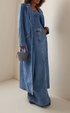 Magda Butrym Denim Midi Skirt