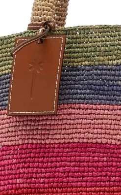 Manebi Raffia Rainbow Summer Tote Bag 11 Manebi Raffia Rainbow Summer Tote Bag -Lady Fashion Store manebi multi raffia rainbow summer tote bag 4