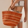 Manebi Summer Raffia Tote Bag