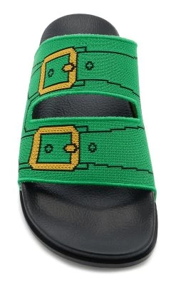 Marni Trompe-l'œil Jacquard Sandals -Lady Fashion Store marni green trompe l oeil sandal 3