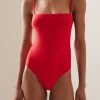 Square Malliot One-Piece Swimsuit 1 Square Malliot One-Piece Swimsuit -Lady Fashion Store matteau swim red square maillot one piece swimsuit