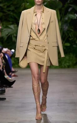 Wool Slice Skirt -Lady Fashion Store michael kors neutral slice skirt 3