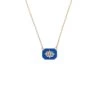 18k Yellow Gold L'Heure Bleue Ceramic Medium Diamond East West Pendant -Lady Fashion Store minty blue 18k yellow gold l heure bleue ceramic medium diamond east west pendant