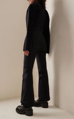 Stretch Tech Nylon Ski Suit -Lady Fashion Store moncler grenoble black ski suit 2