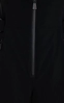 Stretch Tech Nylon Ski Suit -Lady Fashion Store moncler grenoble black ski suit 3