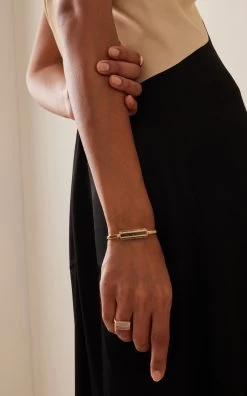 18k Yellow Gold Bau Bangle Bracelet