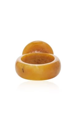Lunation Topaz, Jade Ring -Lady Fashion Store mounser yellow lunation natural gemstone rings 3