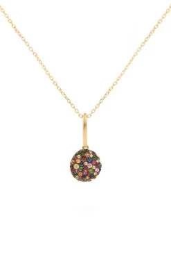 Baby Malak 18k Gold Sapphire Bonbon Necklace