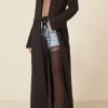 Hybrid Denim And Mesh Wide-Leg Jeans -Lady Fashion Store nensi dojaka black hybrid jeans with sheer leg