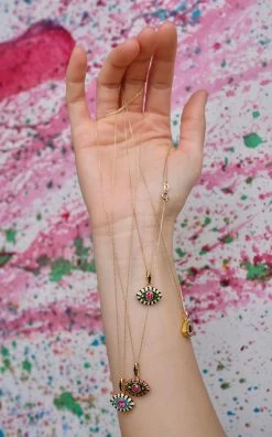 14K Gold Life In Color Pendant