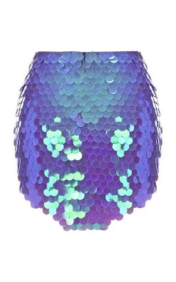 Isla Skirt In Lilac Sequin -Lady Fashion Store new arrivals purple isla skirt in lilac sequin 4