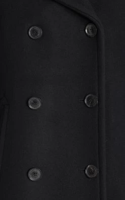 NILI LOTAN Cash Double-Breasted Wool-Twill Peacoat 11 NILI LOTAN Cash Double-Breasted Wool-Twill Peacoat -Lady Fashion Store nili lotan black cash double breasted twill wool peacoat 4