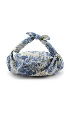 Knot Toile De Jouy Cotton Bag