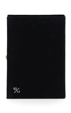 Le Fleurs Du Mal Book Clutch -Lady Fashion Store olympia le tan black le fleurs du mal book clutch 1