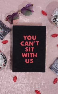 You Can't Sit With Us Book Clutch