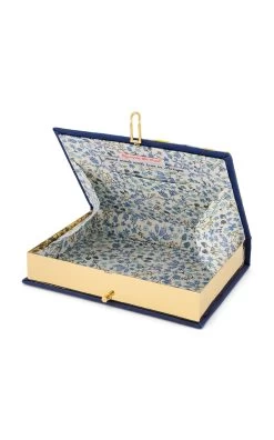 The Italian Dream Book Clutch 8 The Italian Dream Book Clutch -Lady Fashion Store olympia le tan navy the italian dream book clutch 2