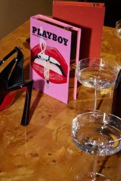 Playboy Book Clutch -Lady Fashion Store olympia le tan pink playboy lips book clutch 2