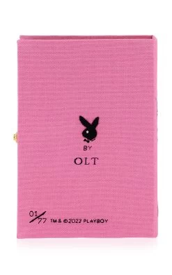 Playboy Book Clutch -Lady Fashion Store olympia le tan pink playboy lips book clutch 3