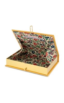 King Lear Book Clutch -Lady Fashion Store olympia le tan yellow king lear book clutch 2