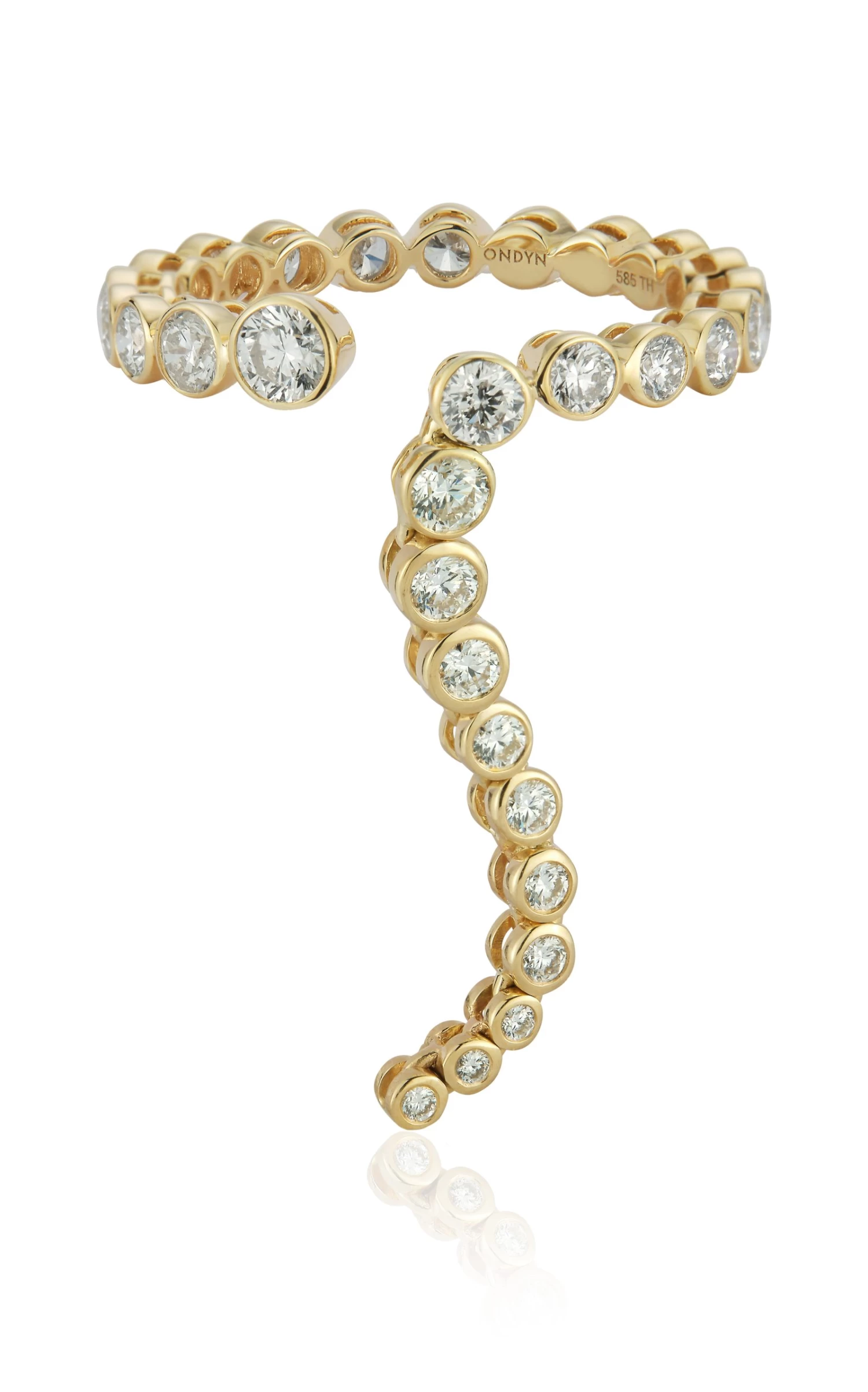 Imperial Wavelength 14K Yellow Gold Diamond Ring 3 Imperial Wavelength 14K Yellow Gold Diamond Ring