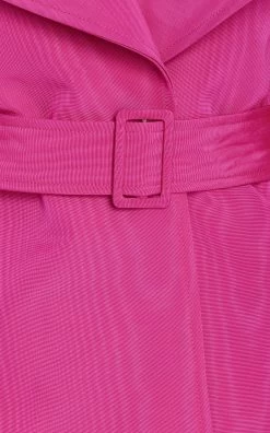 Oscar De La Renta Moire Faille Trench Coat 11 Oscar De La Renta Moire Faille Trench Coat -Lady Fashion Store oscar de la renta pink moire faille trench coat 4