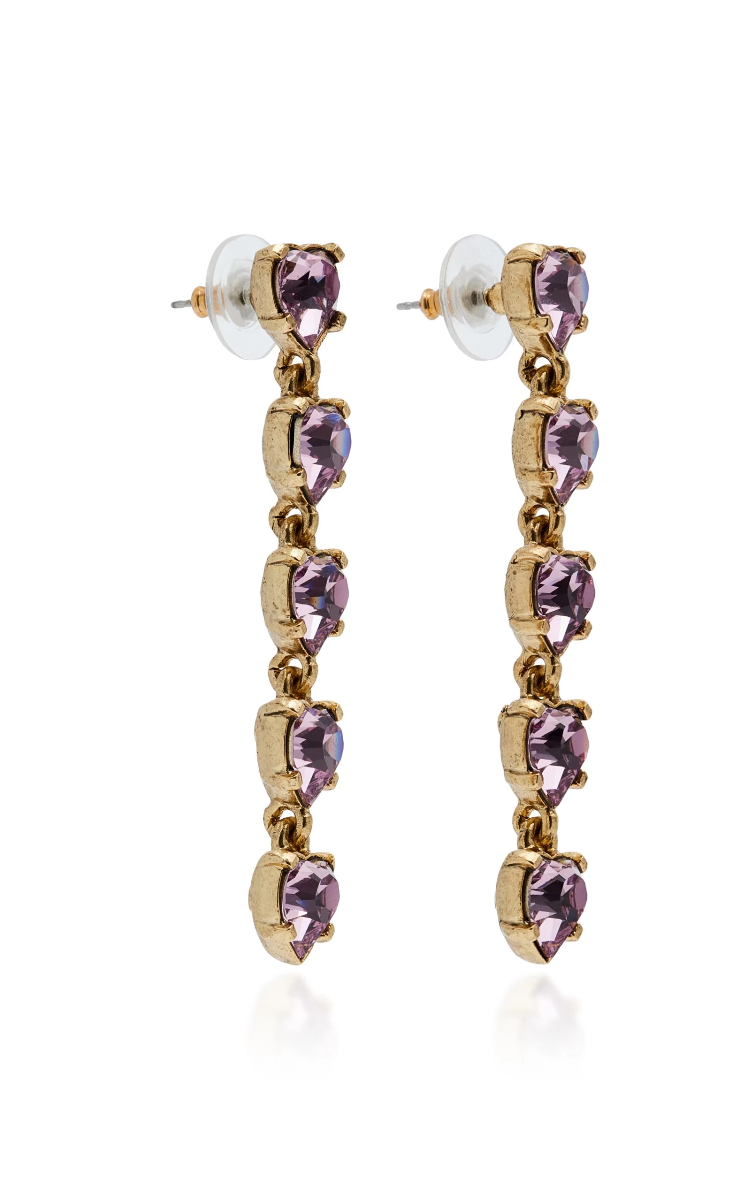 Oscar De La Renta Heart Drop Earrings 4 Oscar De La Renta Heart Drop Earrings - Image 2