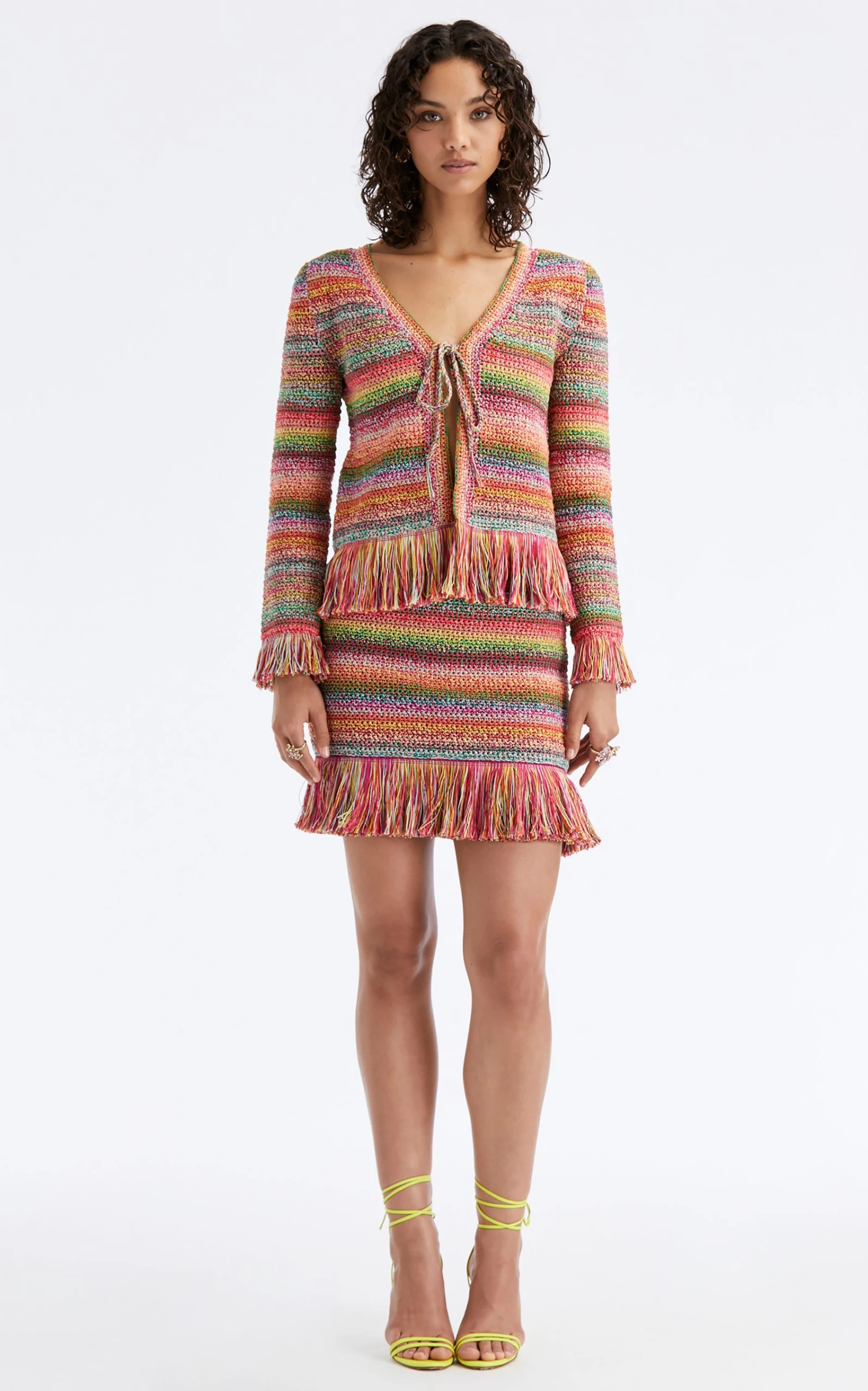 Oscar De La Renta Fringed Crochet Jacket 10 Oscar De La Renta Fringed Crochet Jacket - Image 8