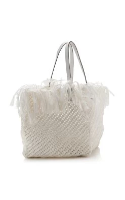 Oscar De La Renta Square Medium Raffia Tote Bag 12 Oscar De La Renta Square Medium Raffia Tote Bag -Lady Fashion Store oscar de la renta white square medium raffia tote 3