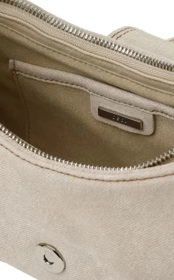 Hobo Brocle Denim Leather Shoulder Bag -Lady Fashion Store osoi neutral hobo brocle denim leather shoulder bag 2 5