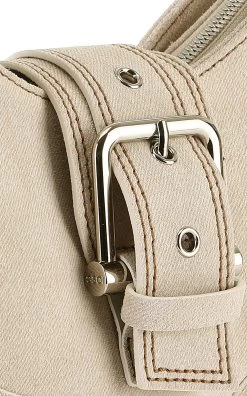 Hobo Brocle Denim Leather Shoulder Bag -Lady Fashion Store osoi neutral hobo brocle denim leather shoulder bag 2 6