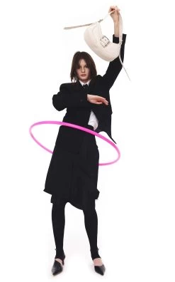 Hobo Brocle Denim Leather Shoulder Bag -Lady Fashion Store osoi neutral hobo brocle denim leather shoulder bag 2 7