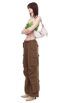 Hobo Brocle Denim Leather Shoulder Bag -Lady Fashion Store osoi neutral hobo brocle denim leather shoulder bag 2 9